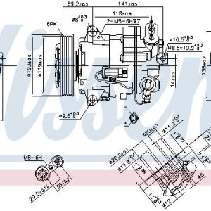 Kompresor klimatizace NISSENS 890264 Kompresor klimatizace NISSENS 890264