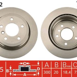 TR DF4802 Brzdový kotouč TRW – lakovaný