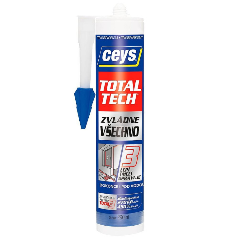 Lepidlo CEYS TOTAL TECH express transparentní 290ml 705347 Lepidlo CEYS TOTAL TECH express transparentní 290ml 705347