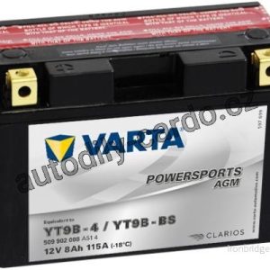 Moto baterie VARTA VT 509902 9Ah 80A 12V L+ Y11 FUNSTART AGM /149x70x105/ YT9B-4 / YT9B-BS