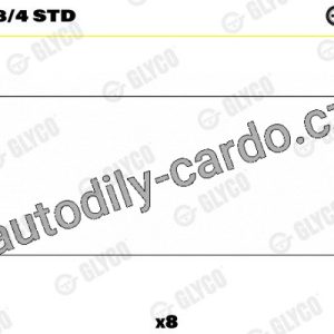 Ojniční ložisko GLYCO 71-3988/4 STD – sada Ojniční ložisko GLYCO 71-3988/4 STD – sada