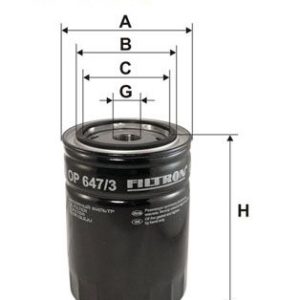 FI OP647/3 Filtr olejový FILTRON FI OP647/3 Filtr olejový FILTRON