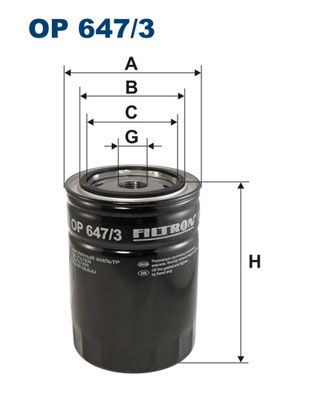 FI OP647/3 Filtr olejový FILTRON