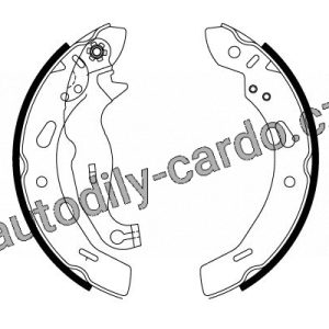 Sada brzdových čelistí TRW GS8814