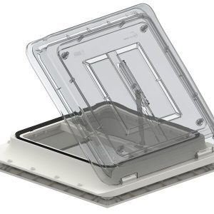 Okno střešní Fiamma Vent 40 Crystal (aerodynamický střešní poklop 40 × 40 cm s kouřovým/matným sklem Crystal, nuceným větráním a moskytiérou) 312353 Okno střešní Fiamma Vent 40 Crystal (aerodynamický střešní poklop 40 × 40 cm s kouřovým/matným sklem Crystal, nuceným větráním a moskytiérou) 312353