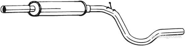 BS 281-233 Střední tlumič výfuku BOSAL