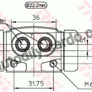 Brzdový váleček TRW BWH241 Brzdový váleček TRW BWH241