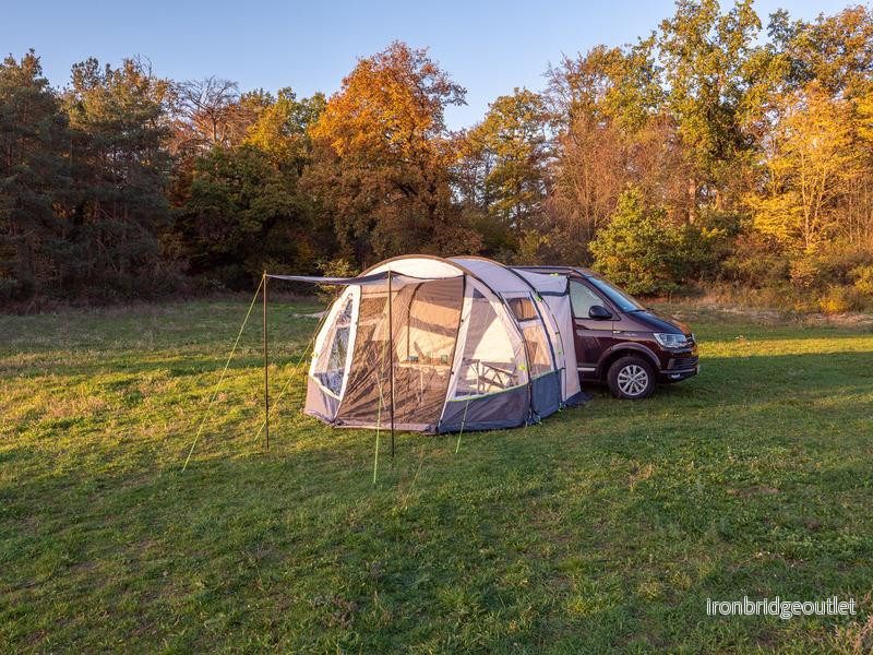 Předstan ke kempingové autobusové dodávce Reimo RE-TENT TOUR EASY (šířka 300 cm, hloubka 270+90 cm, montážní výška 180–200 cm) 308256