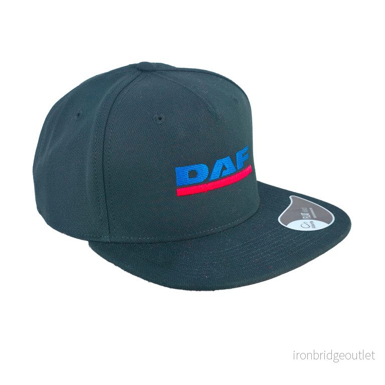 Čepice kšiltovka DAF, rovný kšilt (snapback), černá 745147
