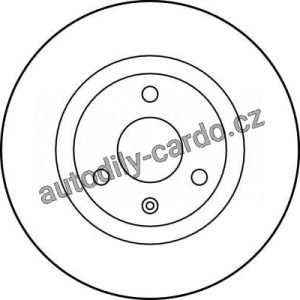 Brzdový kotouč TRW DF1223 – CITROEN AX Brzdový kotouč TRW DF1223 – CITROEN AX