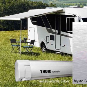 Markýza nástěnná kazetová Thule Omnistor 5200 3,5 m (stříbrné pouzdro, šedá Mystic Grey, výsuv 2,5 m) 312456 Markýza nástěnná kazetová Thule Omnistor 5200 3,5 m (stříbrné pouzdro, šedá Mystic Grey, výsuv 2,5 m) 312456
