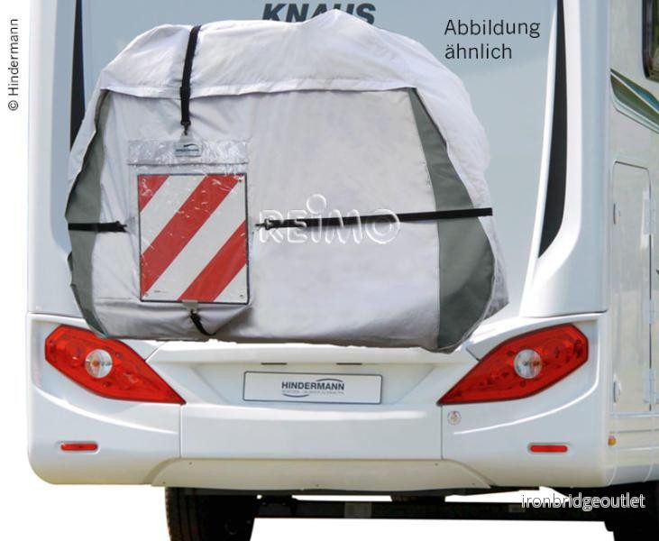 Obal ochranný na 4 jízdní kola Concept Zwoo pro zadní nosiče obytných vozů (celouzavřený, nylon, hloubka ližin 610 mm, reflexní prvky, kapsa na výstražný terč) 303663