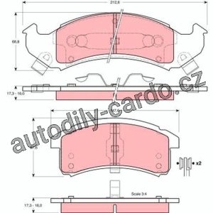 Sada brzdových destiček TRW GDB4054 – PONTIAC TRANS SPORT 93-97 Sada brzdových destiček TRW GDB4054 – PONTIAC TRANS SPORT 93-97