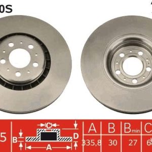 TR DF4340S Brzdový kotouč TRW – lakovaný