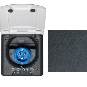 Zásuvka vstupní napájecí CEE 230 V s magnetickým uzávěrem černá 303565 Zásuvka vstupní napájecí CEE 230 V s magnetickým uzávěrem černá 303565