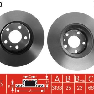 TR DF4470 Brzdový kotouč TRW – lakovaný